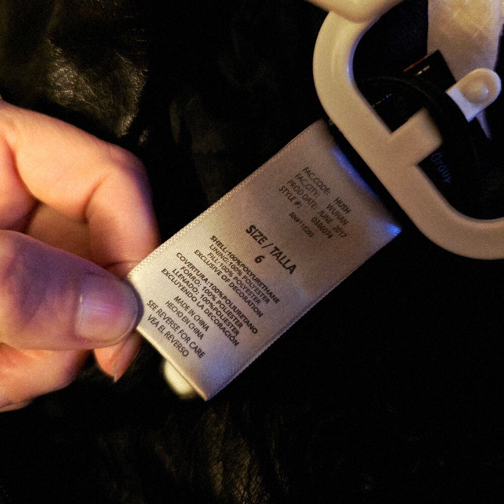 Harley Davidson boys upwing eagle biker moto jacket pleather size 6 - Picture 5 of 6